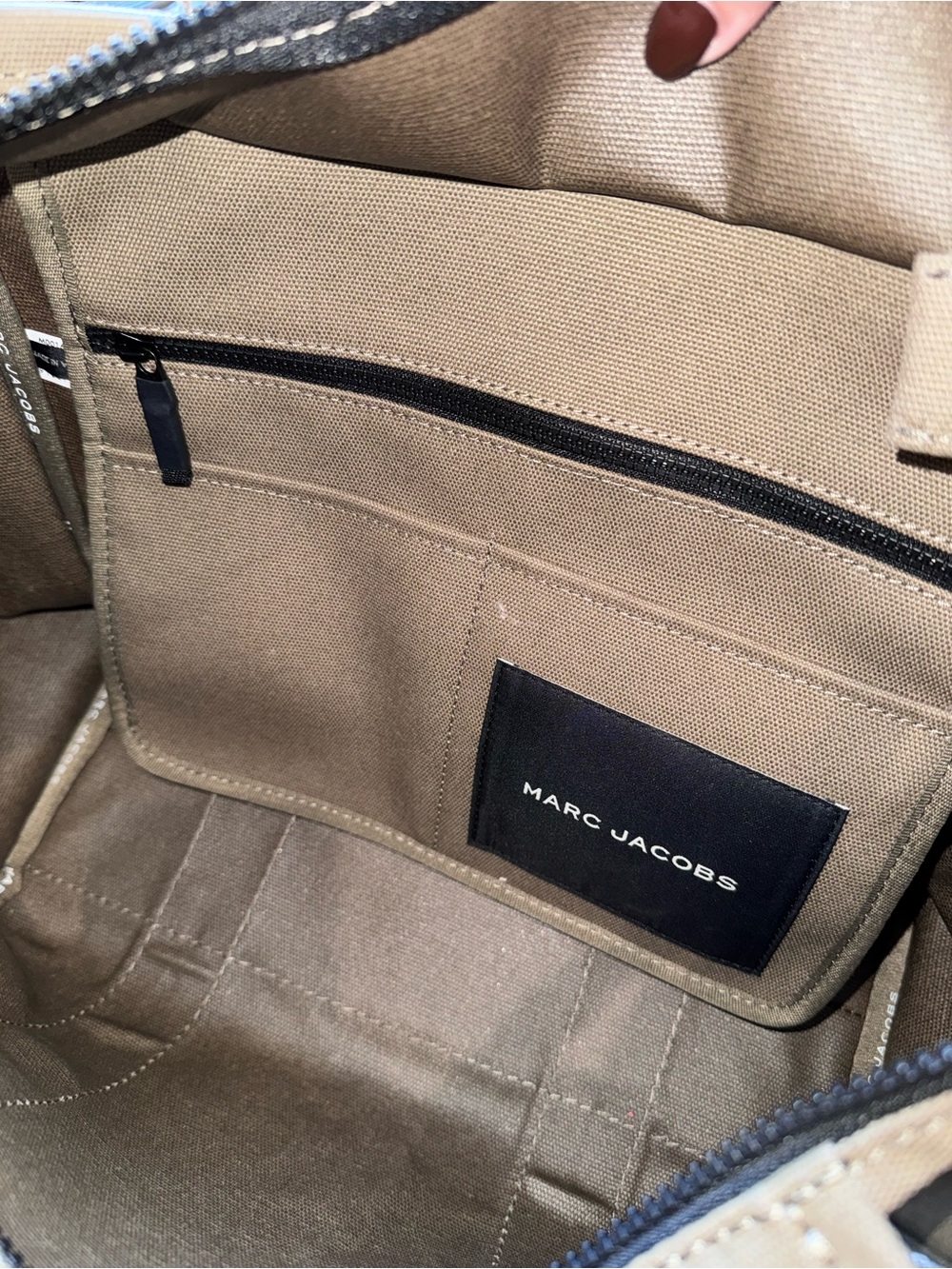 Marc Jacobs THE CANVAS MEDIUM TOTE BAG in Slate Green - Picture 5 of 8